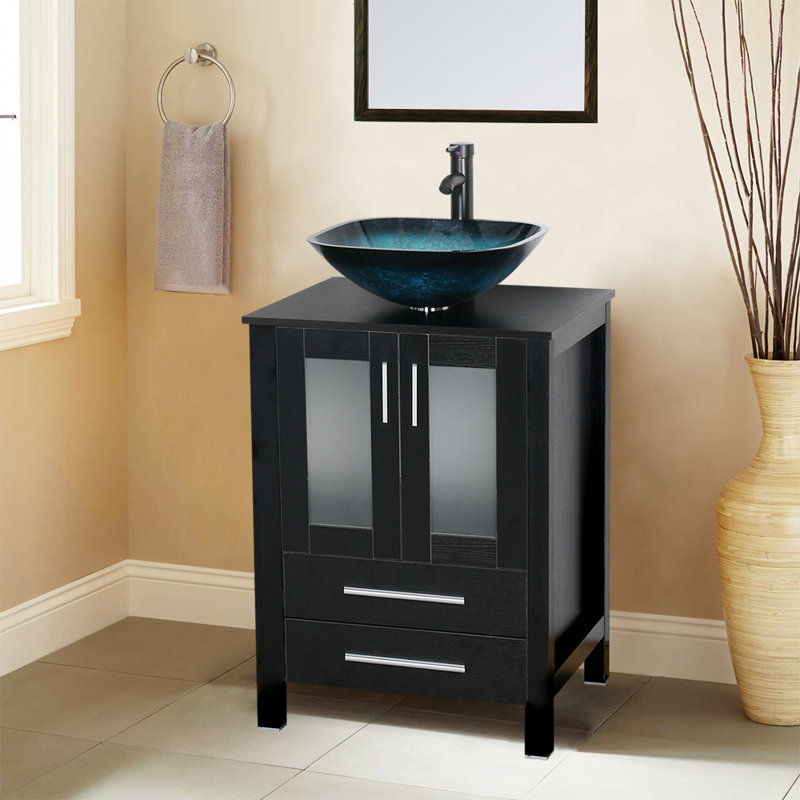 Wrought Studio Masuma 24'' Freestanding Single Bathroom Vanity with